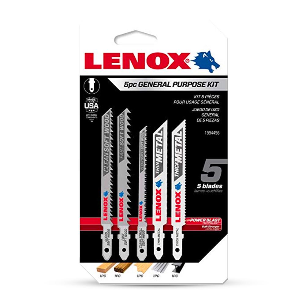 Lenox 1994456 5pce General Purpose Jig Saw Blade Kit