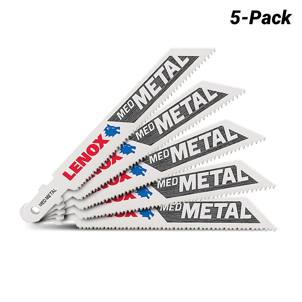 Lenox 1991572 5-Pack 92.2mm x 9.5mm x 0.9mm Metal Cutting Jig Saw Blade – image 2