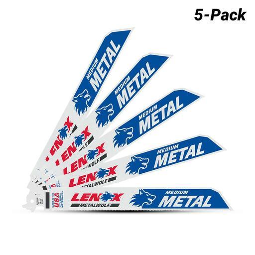 Lenox 201746118R 5-Pack 152mm x 25mm x 1.07mm 18TPI Bi-Metal Reciprocating Saw Blades – image 2