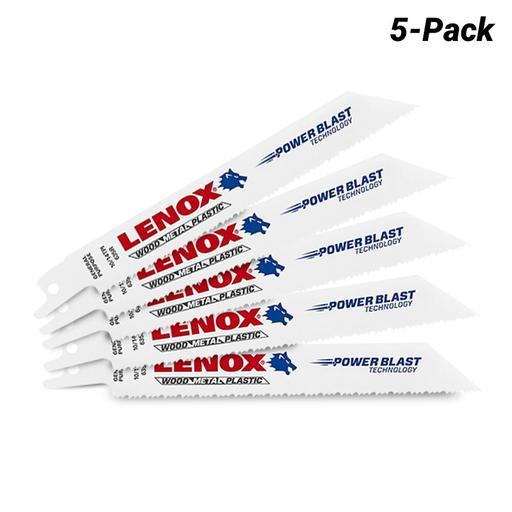 Lenox 12129635R 5-Pack 152 x 19 x .9mm 10/14TPI General Purpose Bi-Metal Reciprocating Saw Blades – image 2