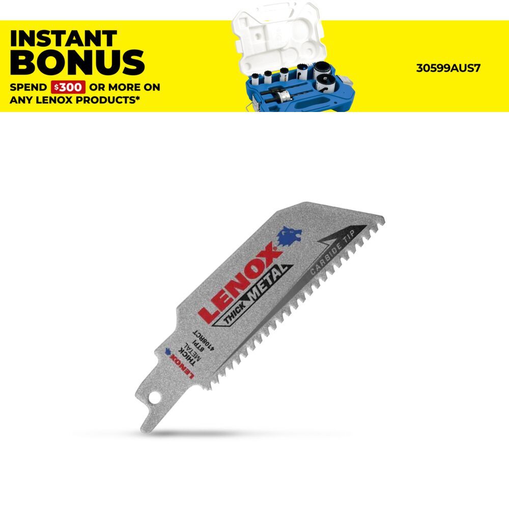 Lenox 2014220 207 x 55 x 7mm 8TPI Lazer CT Carbide Tipped Reciprocating Saw Blades – image 1