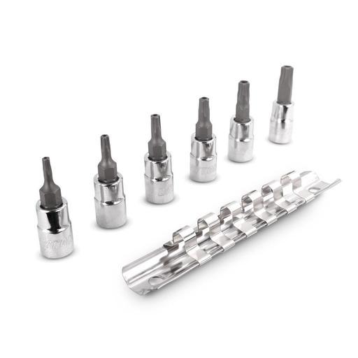 Daytona D6PTS 6pce 1/4" Drive 5-Point Tamperproof T10-T40 Torx Socket Set