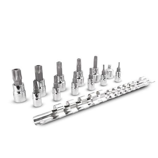 Daytona DST12S 13pce 1/4" & 3/8" Drive Security T10-T60 Torx Socket Set