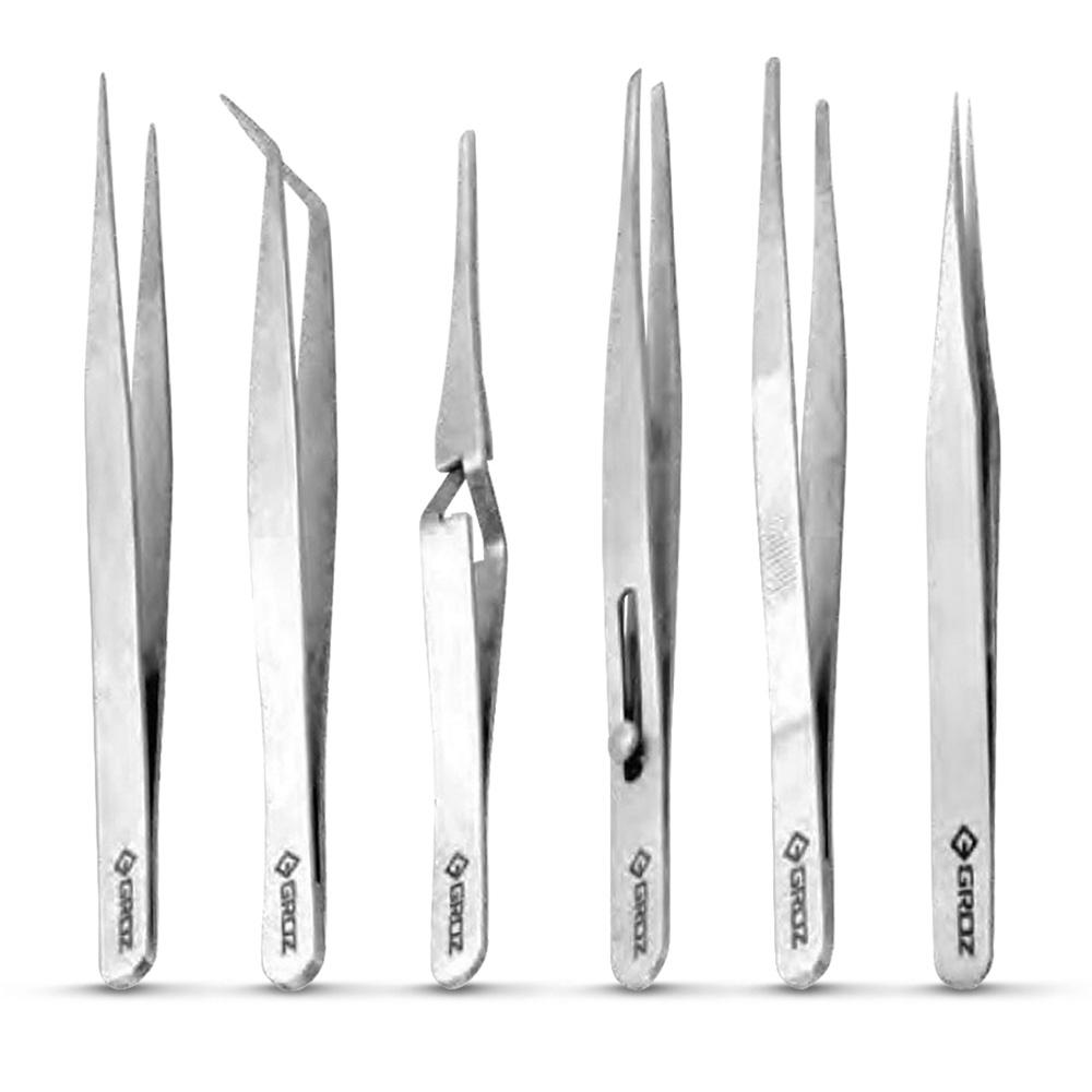 Groz GZ-03720 (TWZ/ST-6) 6pce Tweezer Set – image 1