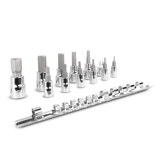 Daytona DIN12M 13pce 1/4" & 3/8" Drive Metric 1.5-12mm Inhex Socket Set