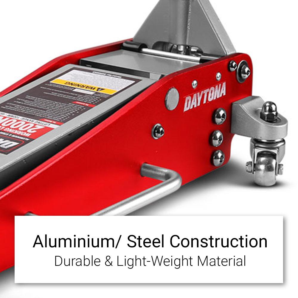 Daytona D2000AS 2000kg Aluminium & Steel Racing Hydraulic Trolley Jack