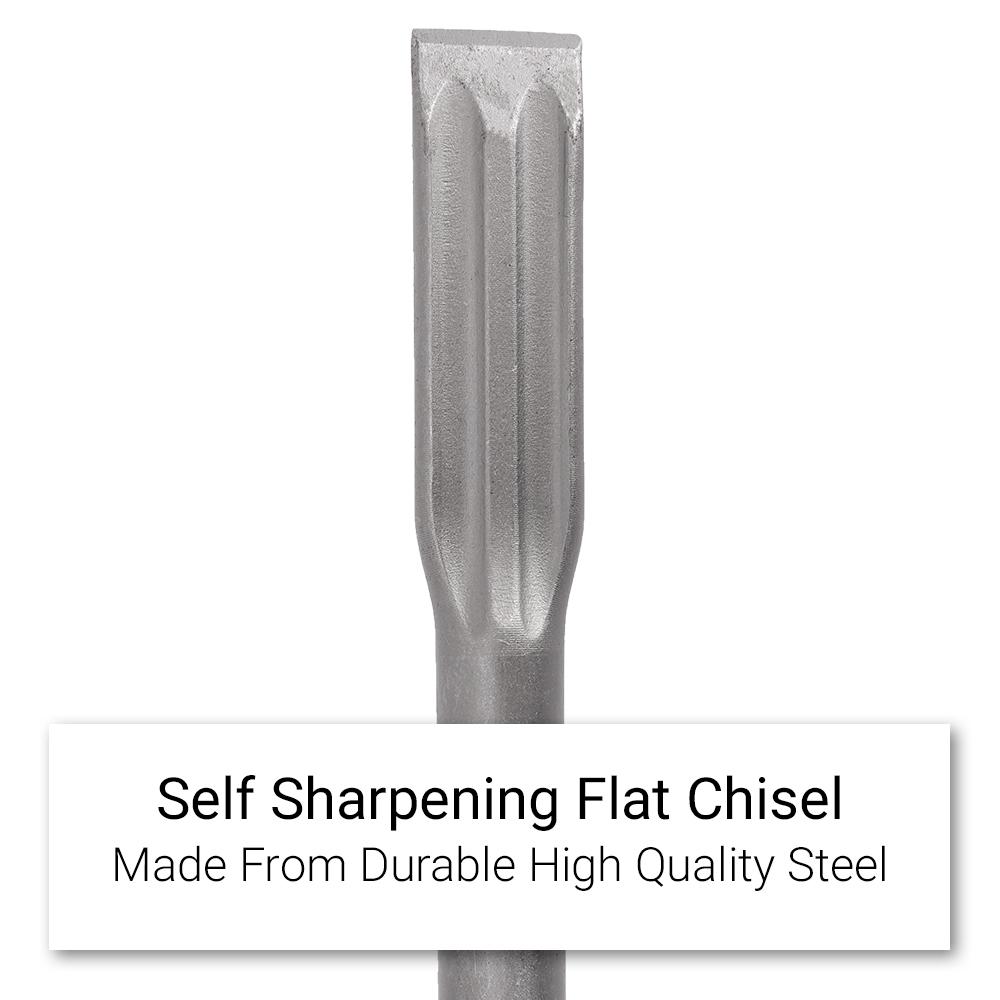 Techsmart T400FC 400mm x 25mm SDS-MAX Self Sharpening Flat Chisel – image 4