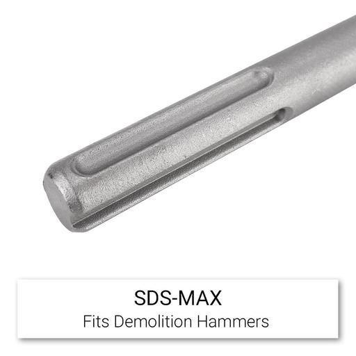 Techsmart T400FC 400mm x 25mm SDS-MAX Self Sharpening Flat Chisel – image 3