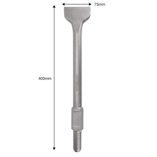 Techsmart T400WC 400mm x 75mm 30mm Hex Shank Flat Chisel – image 2