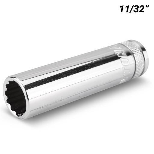 Daytona D141132DS 1/4" Drive 12 Point AF 11/32" AF Imperial Deep Socket