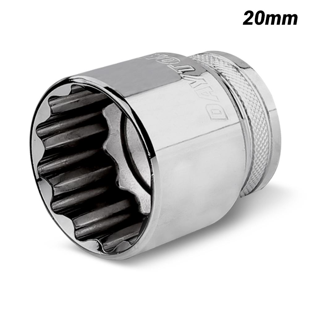 Daytona D1220SS 1/2" Drive 12 Point 20mm Metric Socket – image 1