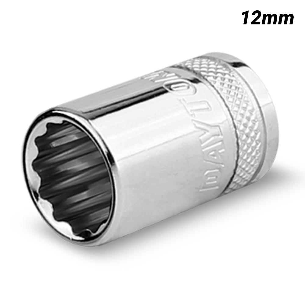 Daytona D1412SS 1/4" Drive 12 Point 12mm Metric Socket – image 1