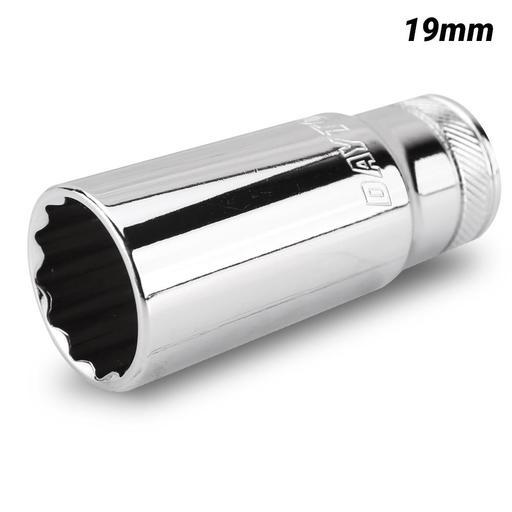 Daytona D3819DS 3/8" Drive 12 Point 19mm Metric Deep Socket