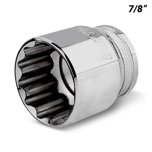 Daytona DI1278SS 1/2" Drive 12 Point 7/8" AF Imperial Socket