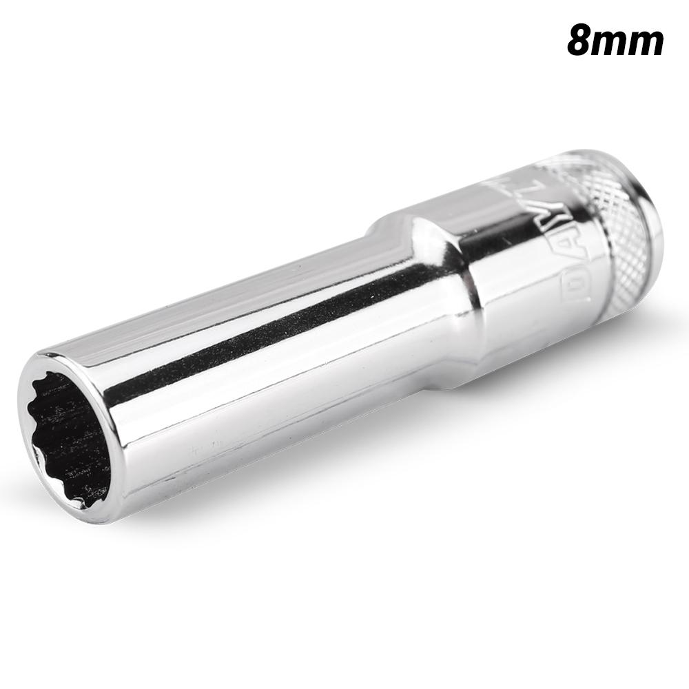 Daytona D128DS 1/2" Drive 12 Point 8mm Metric Deep Socket – image 1