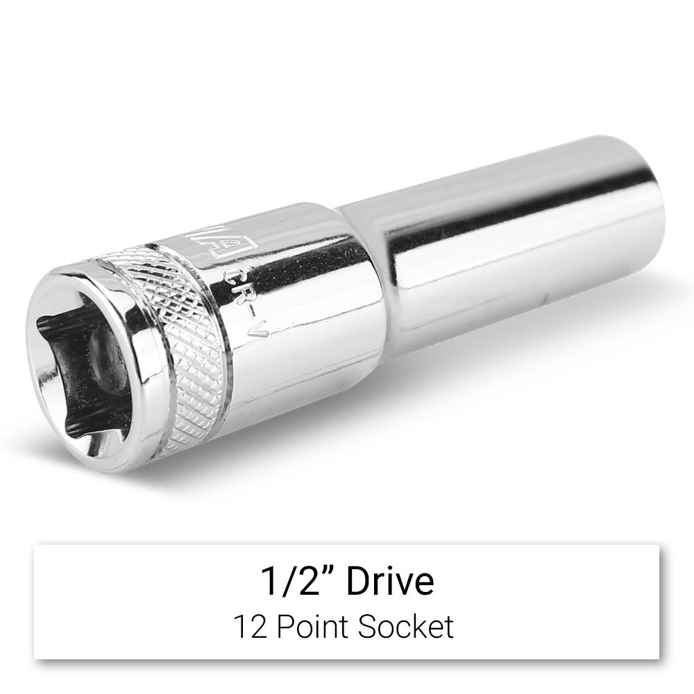 Daytona D1212DS 1/2" Drive 12 Point 12mm Metric Deep Socket – image 3