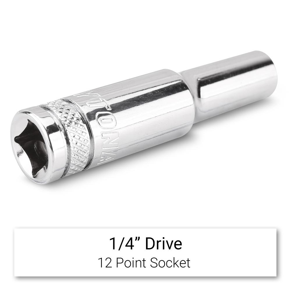Daytona D144DS 1/4" Drive 12 Point 4mm Metric Deep Socket – image 3