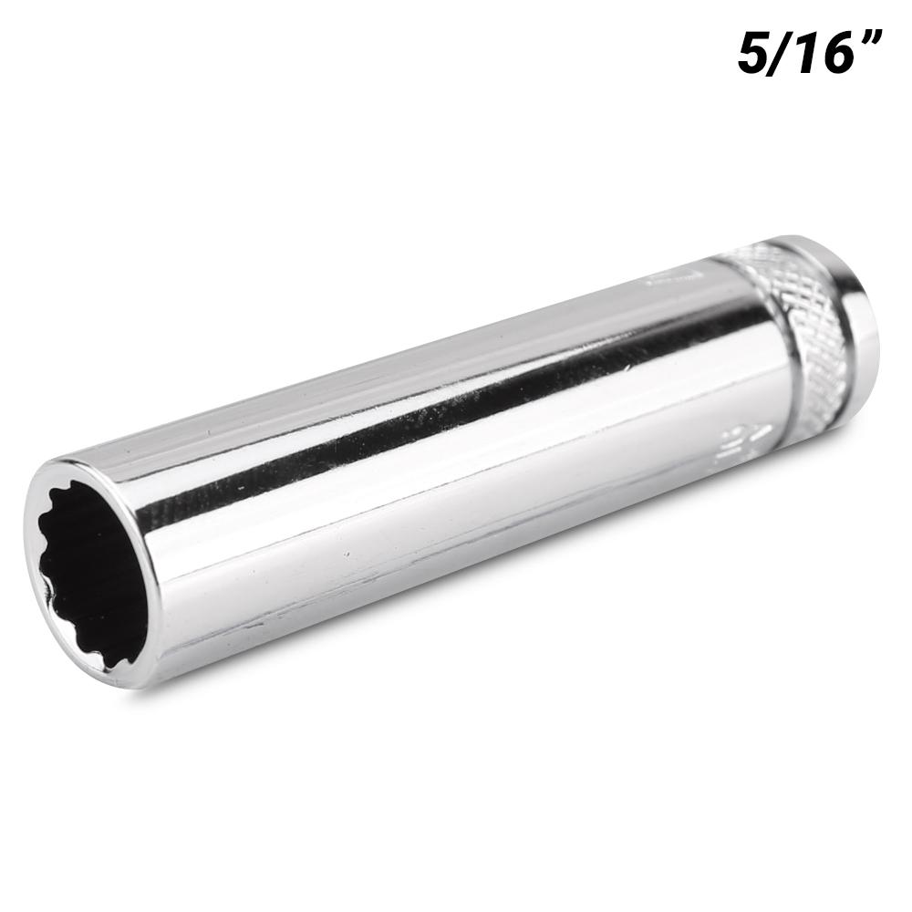 Daytona D14516DS 1/4" Drive 12 Point 5/16" AF Imperial Deep Socket – image 1