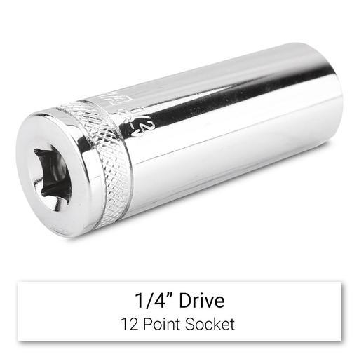 Daytona D1412IDS 1/4" Drive 12 Point 1/2" AF Imperial Deep Socket – image 3