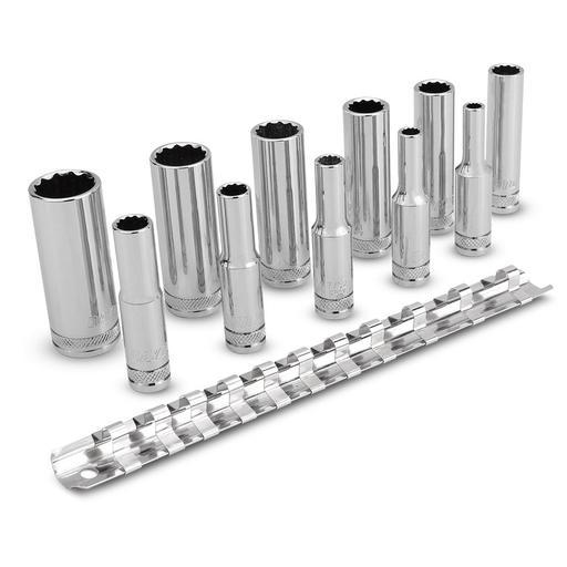 Daytona D14AFSETD 11pce 1/4" Drive 12pt 5/32"-9/16" AF Imperial Deep Socket Set