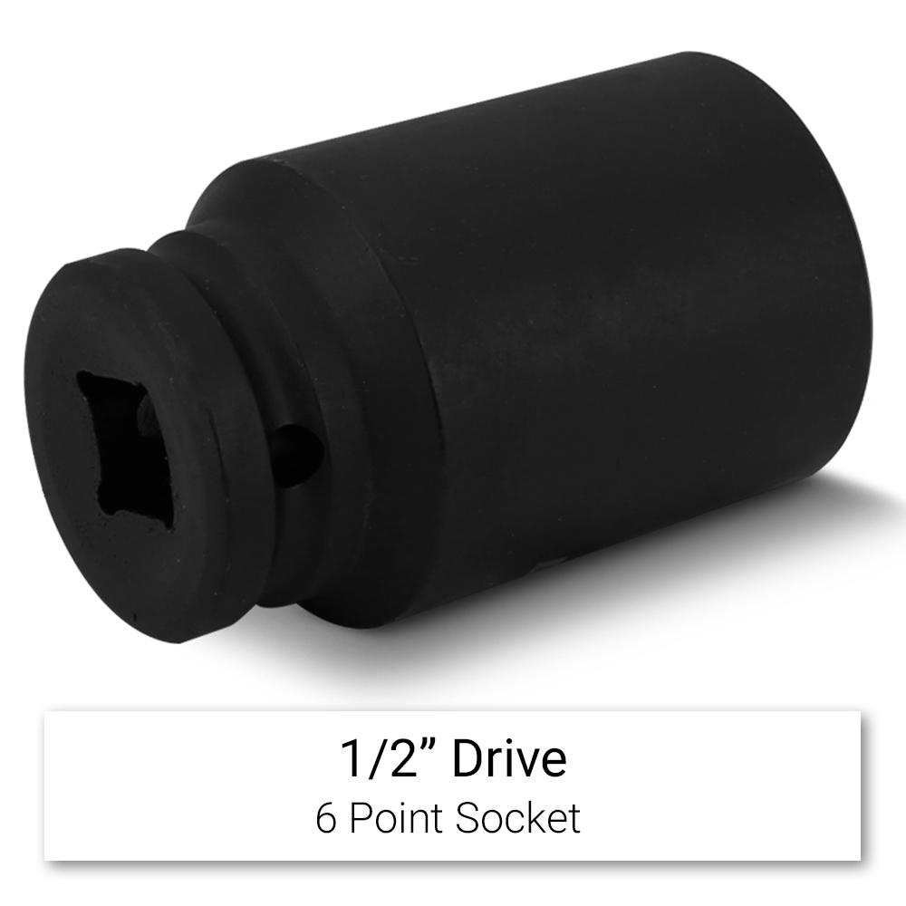 Daytona DDI122 1/2" Drive 6 Point 1-1/2" AF Imperial Deep Impact Socket – image 3