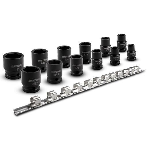 Daytona DIS12S 12pce 1/2" Drive Impact 5/16"-1" Imperial Socket Set