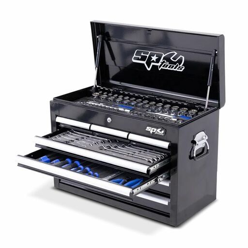 SP Tools SP50097 134pce Metric/SAE Tool Kit In 7 Drawer Custom Series Tool Box