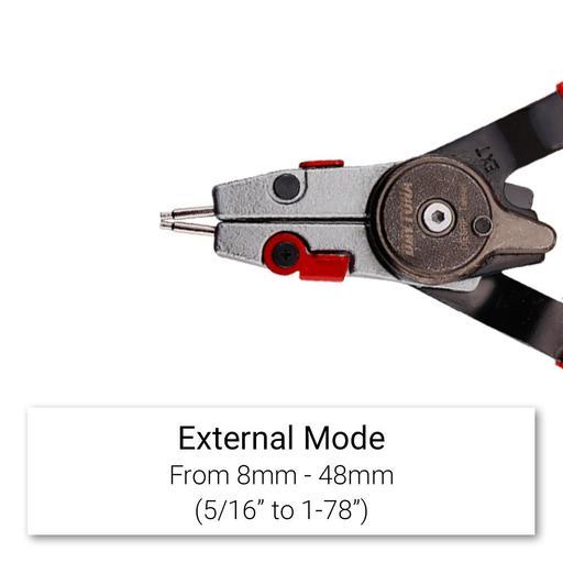 Daytona DIESRP 178mm Quick Switch Internal/External Snap Ring Circlip Pliers – image 7