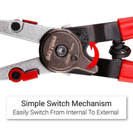 Daytona DIESRP 178mm Quick Switch Internal/External Snap Ring Circlip Pliers – image 4