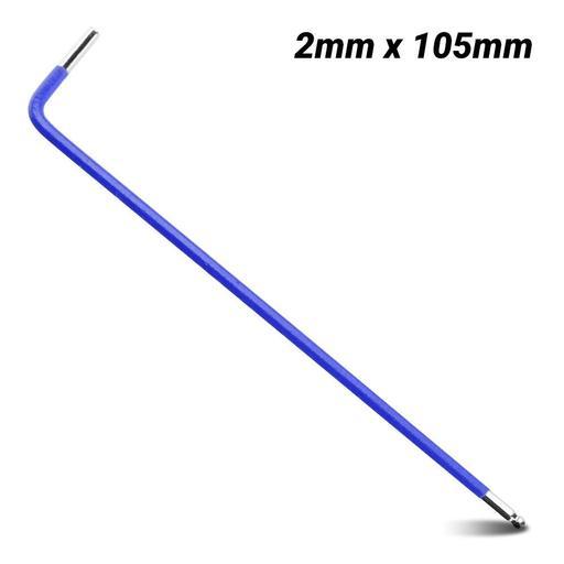 Daytona D2HKM 2mm Heavy Duty Extra Long Ball Point Metric Hex Key Wrench