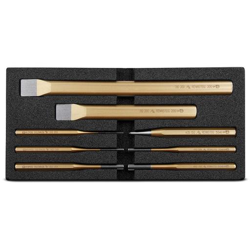Rennsteig REN09 8pce Chisel, Pin & Centre Punch Foam Tray Set