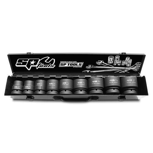 SP Tools SP20515 9pce 1" Drive 6 Point SAE Impact Socket Set