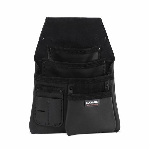 Buckaroo NBF4B Black Leather 4 Pocket Low Drop Bag – image 2