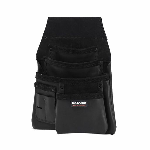 Buckaroo NBF4B Black Leather 4 Pocket Low Drop Bag