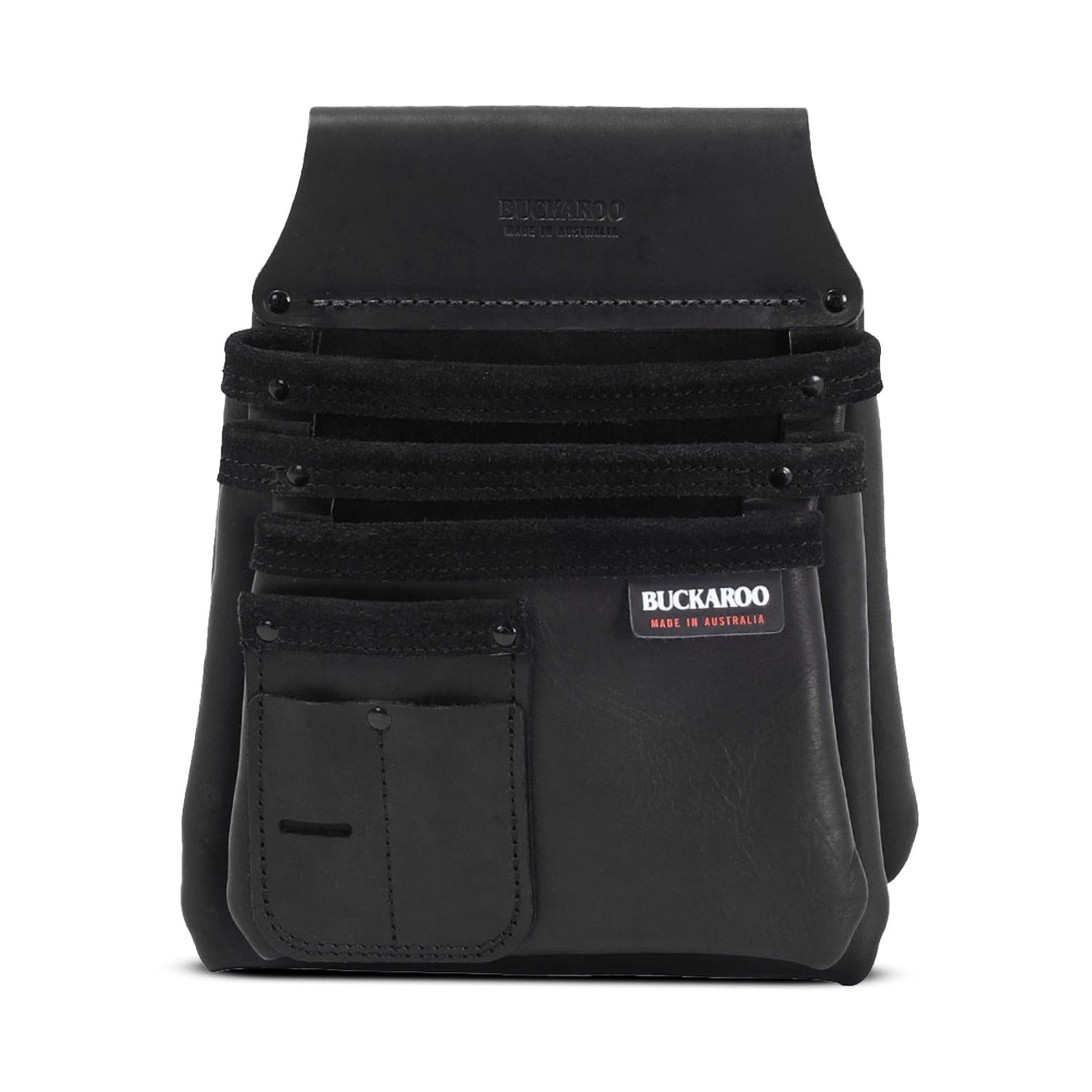 Buckaroo NBS3B Black Leather 3 Pocket Nail Bag – image 2