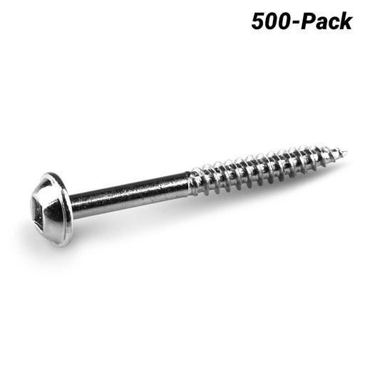 Kreg KR-SMLF150-500 500-Pack 38mm (1-1/2") Fine Thread Zinc Coated Pocket Screws