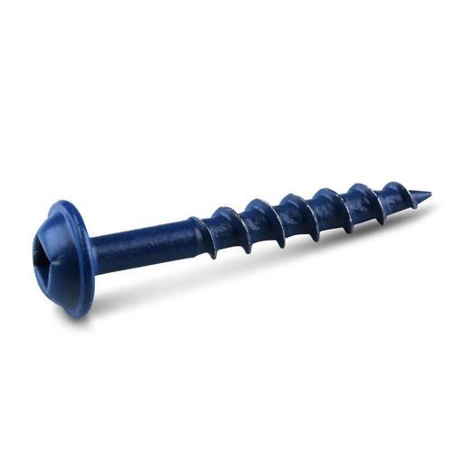 Kreg KR-SMLC125B-1200 1200-Pack 32mm (1-1/4") Coarse Thread Blue Kote Pocket Screws – image 2