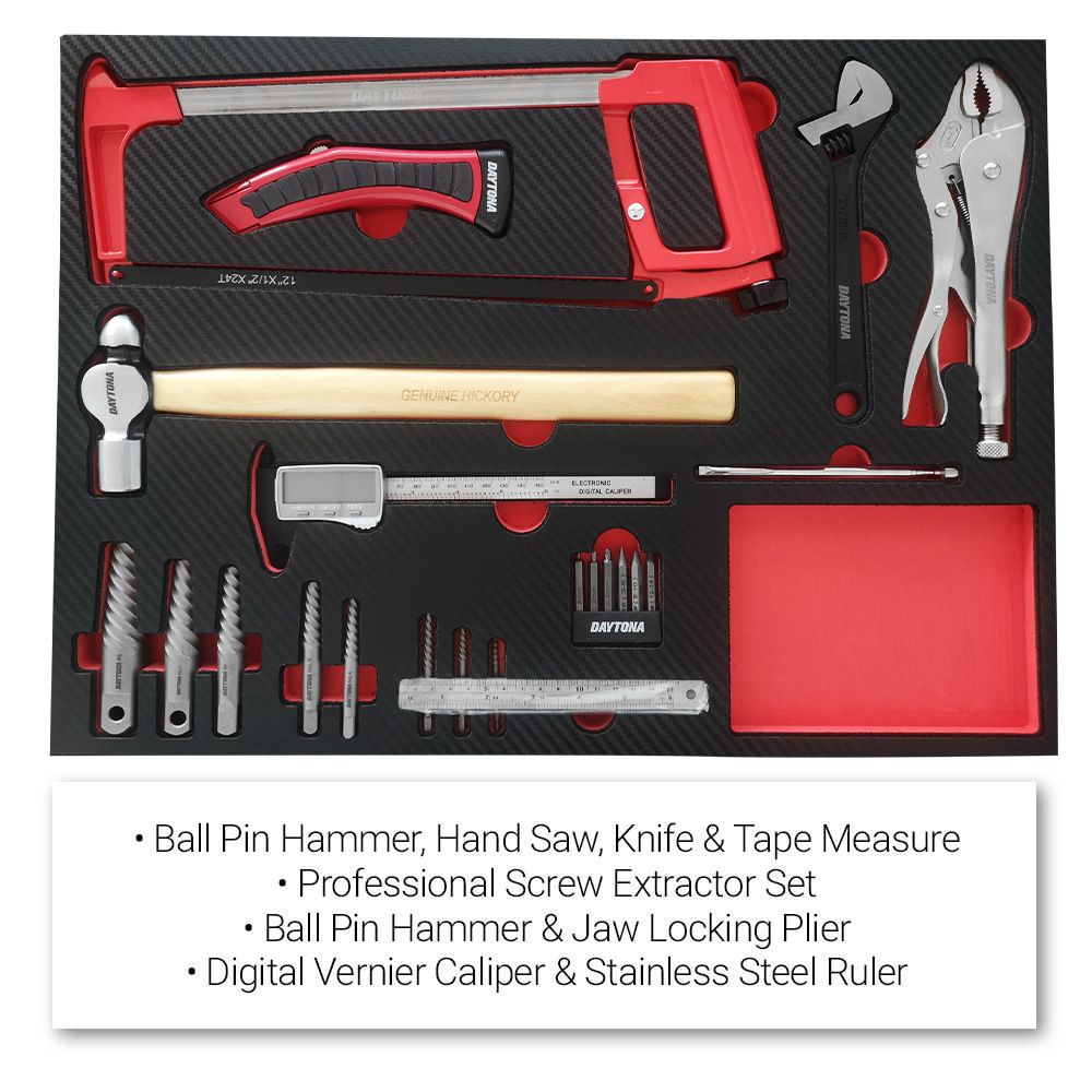 Daytona D426PSKIT 426pce Metric/SAE Tool Kit In 9 Drawer Tool Box and 7 Drawer Bottom Roller Cabinet – image 8