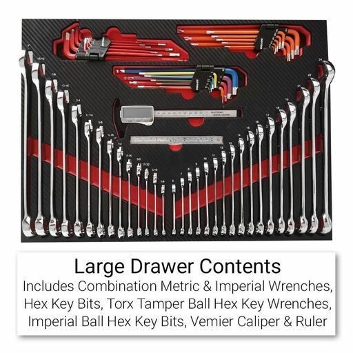 Daytona D450PSKIT D450PS 450pce Metric/SAE Tool Kit In 10 Drawer Tool Box and 7 Drawer Bottom Roller Cabinet – image 18