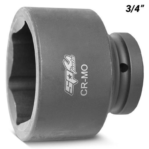 SP Tools SP25859 1" Drive 6 Point 3/4" SAE Impact Socket