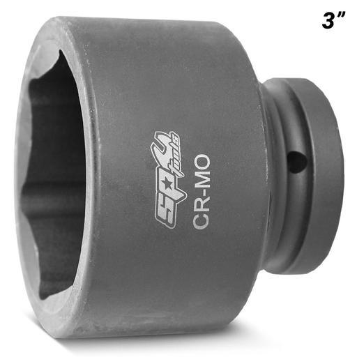SP Tools SP25895 1" Drive 6 Point 3" SAE Impact Socket