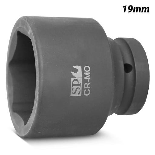 SP Tools SP25719 1" Drive 6 Point 19mm Metric Impact Socket