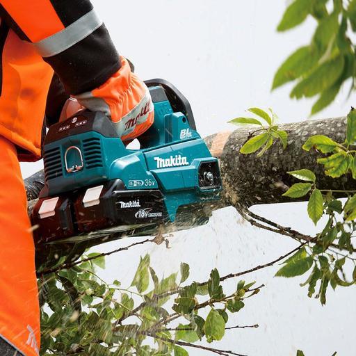 Makita DUC306PT2 36V (18V x 2) 5.0Ah Li-ion Cordless Brushless 300mm (12") Top Handle Chainsaw Combo Kit – image 8