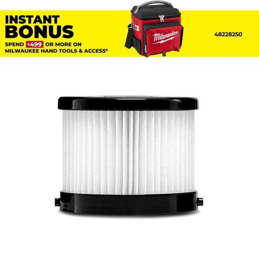 Milwaukee 016058002004 HEPA Dry Filter Set to suit 18V Compact Vacuum M18CV-0