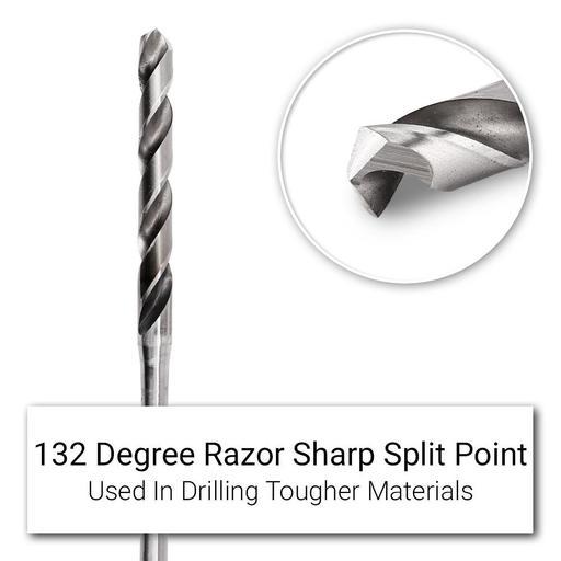 Morris Long Drill ET10x600 10mm x 600mm ET Extra Long Jobber Length HSS Drills – image 3