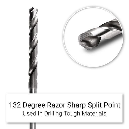Morris Long Drill ET10x1100 10mm x 1100mm ET Extra Long Jobber Length HSS Drills – image 3