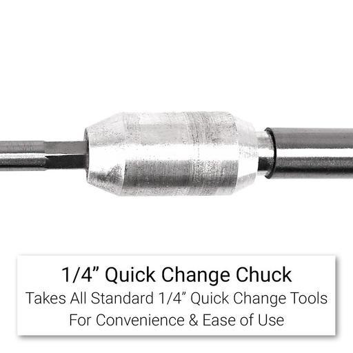 Morris Long Drill SA1500-R 1500mm 1/4" Quick Change Extensions Speedaptors – image 4