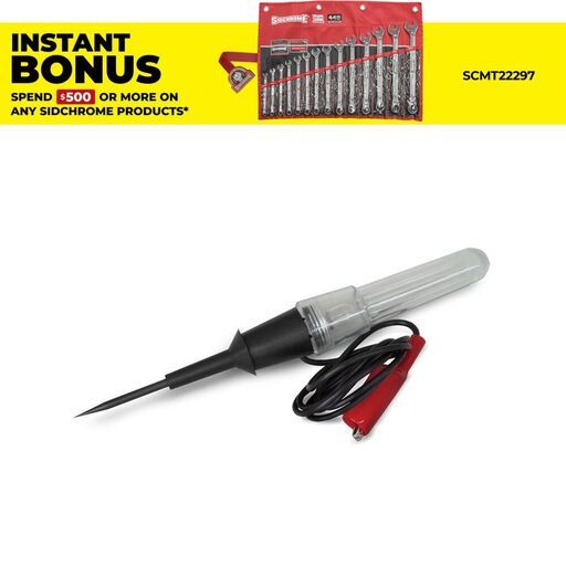 Sidchrome SCMT70079 6-12V DC Circuit Tester