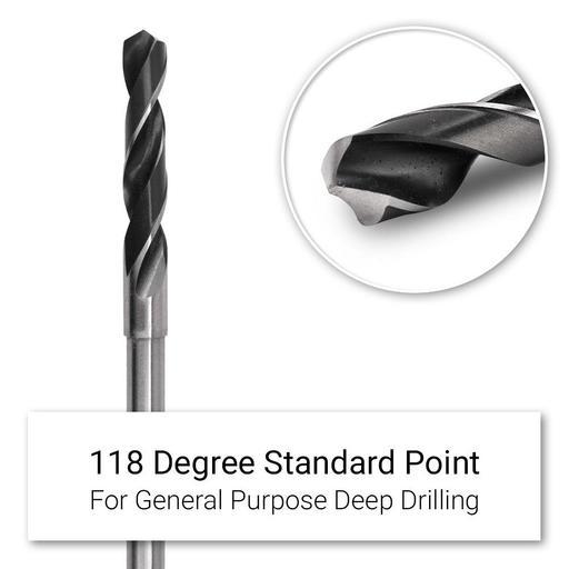 Morris Long Drill ET14400 14mm x 450mm Long Series HSS Twist Drill – image 3