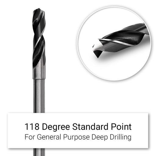 Morris Long Drill ET20400 20mm x 465mm Long Series HSS Twist Drill – image 3